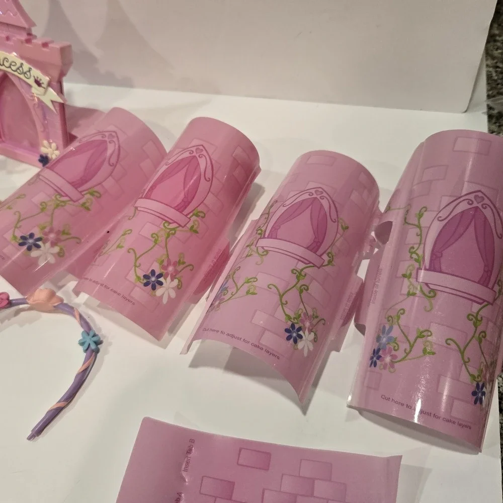 Disney Princess Barbie Cake Topper Decorate Castle Birthday Decopac 28 Piece Lot